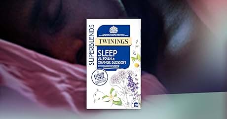 a bottle of twinings sleep and orange blossom.