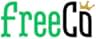 con el texto «FreeCo» con «free» en verde y «Co» en negro, con una pequeña corona sobre la «o»