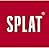 El texto dice «SPLAT». Letras mayúsculas blancas sobre un fondo rojo sólido. Símbolo de marca registrada en la esquina superior derecha.