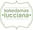 con el texto «kokedamas lucciana» en minúsculas, encerrado dentro de un marco