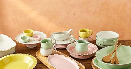 a table full of dishes and bowls