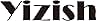 Black text logo 'yizish' displayed in a minimalist font style against white background.