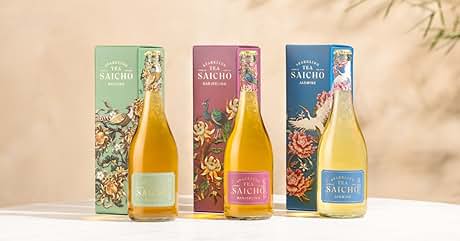 Three bottles of Sancho wine in different colors: white, pink, and blue. Each bottle has a decorative label with floral designs.
