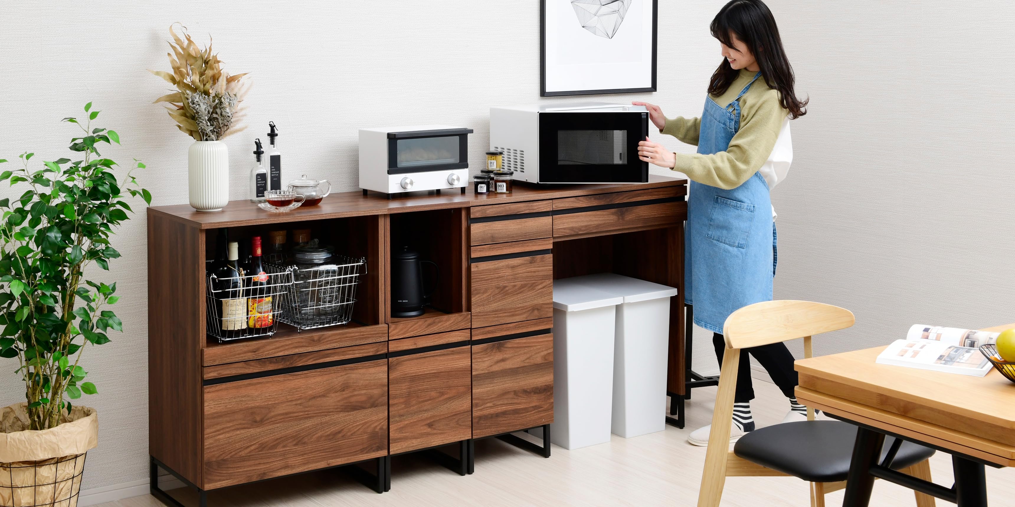 Cloudear くらうでぃあ Amazon｜moca company CLOUDEAR キッチンボード 幅120 レンジ