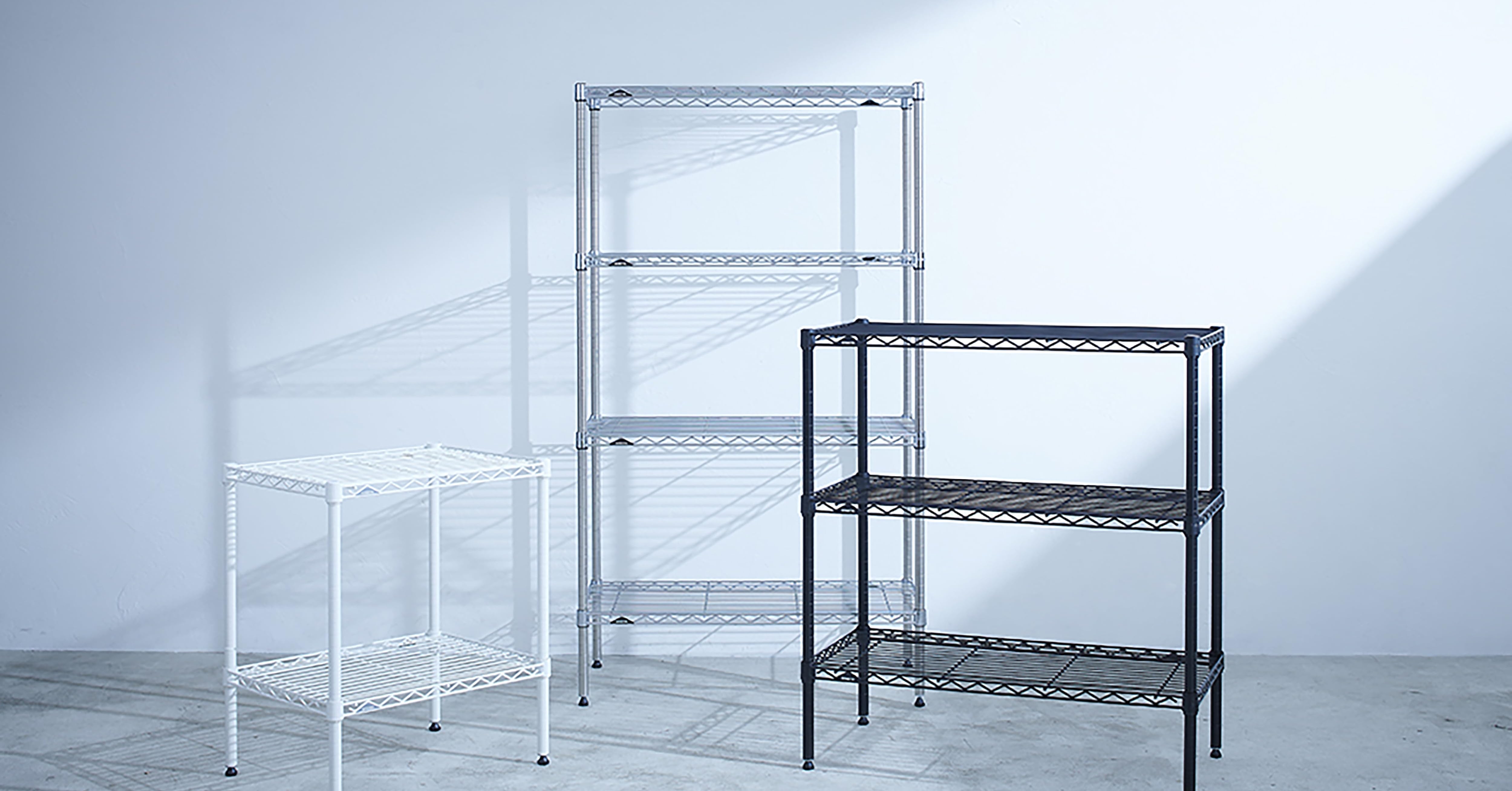 【単品】ホームエレクター ポールのみ 160cm 4本 クローム 送料無料】 エレクター(ERECTA) ベーシックシリーズ ポール 直径