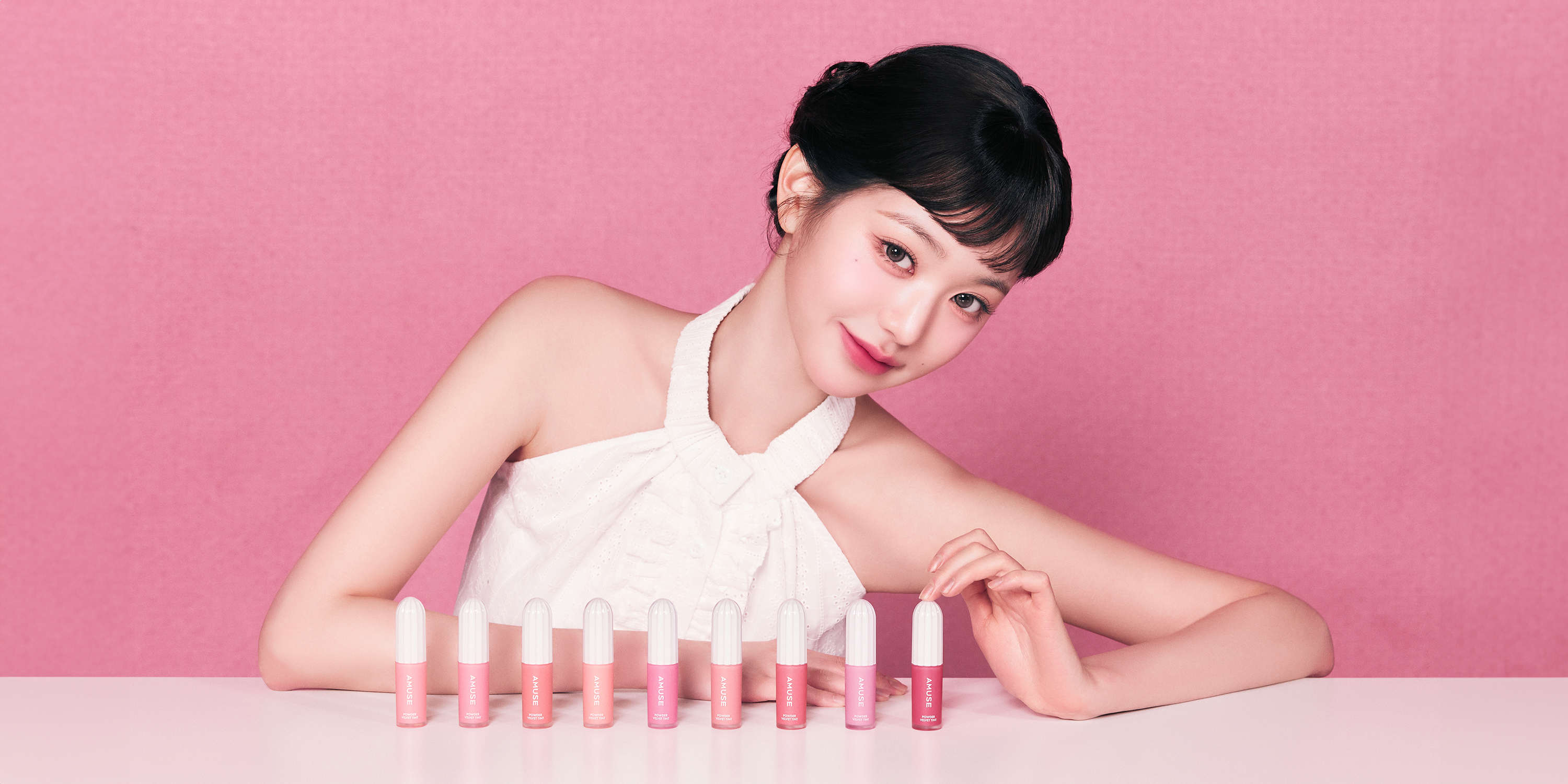 りり♡ AMUSE フルメイクアップ ラージキャリーセットWARM LIPS