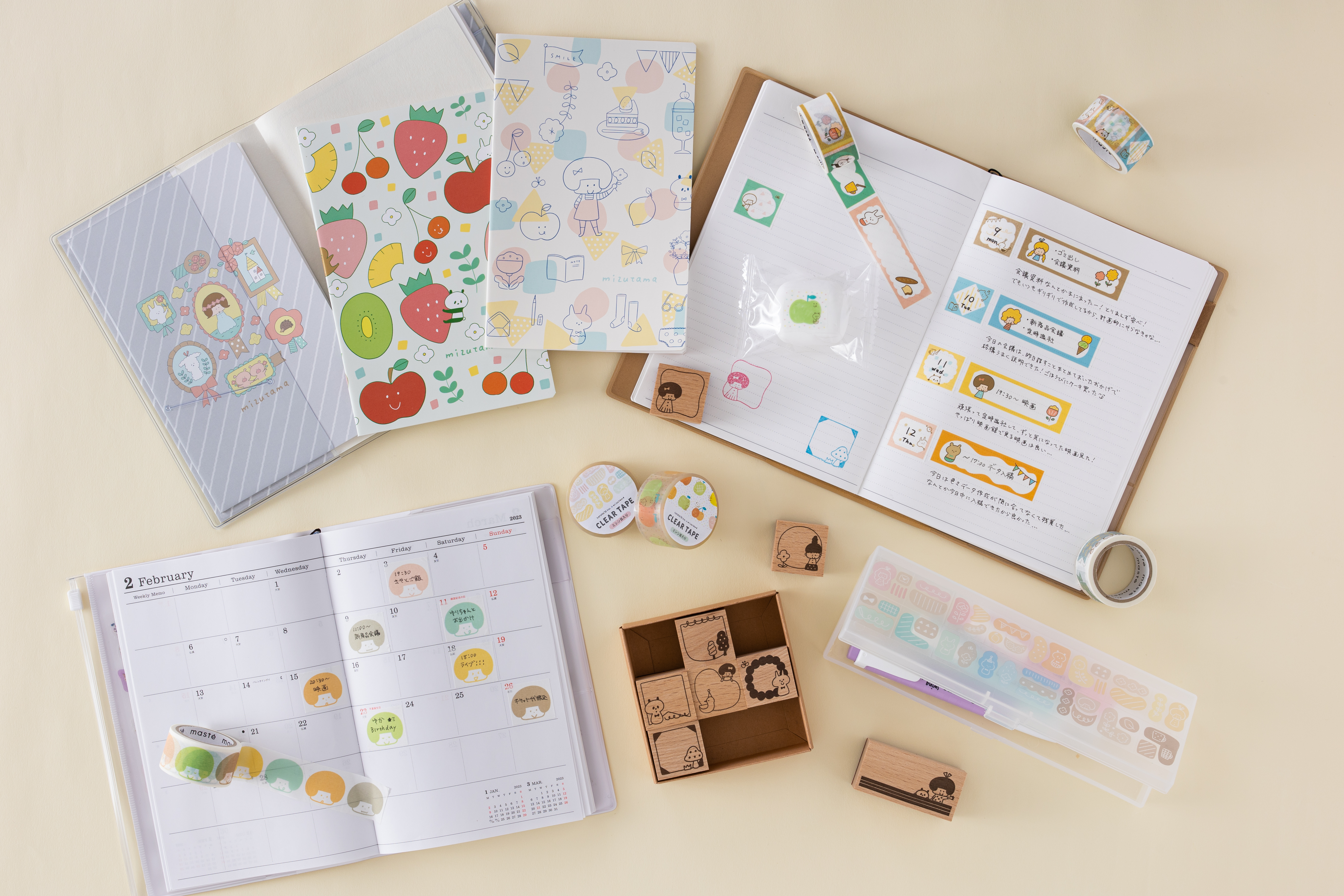 Mark’s mizutamaさんコラボ　バインダー マークスのシステム手帳 バインダー・トライアルリフィル入り