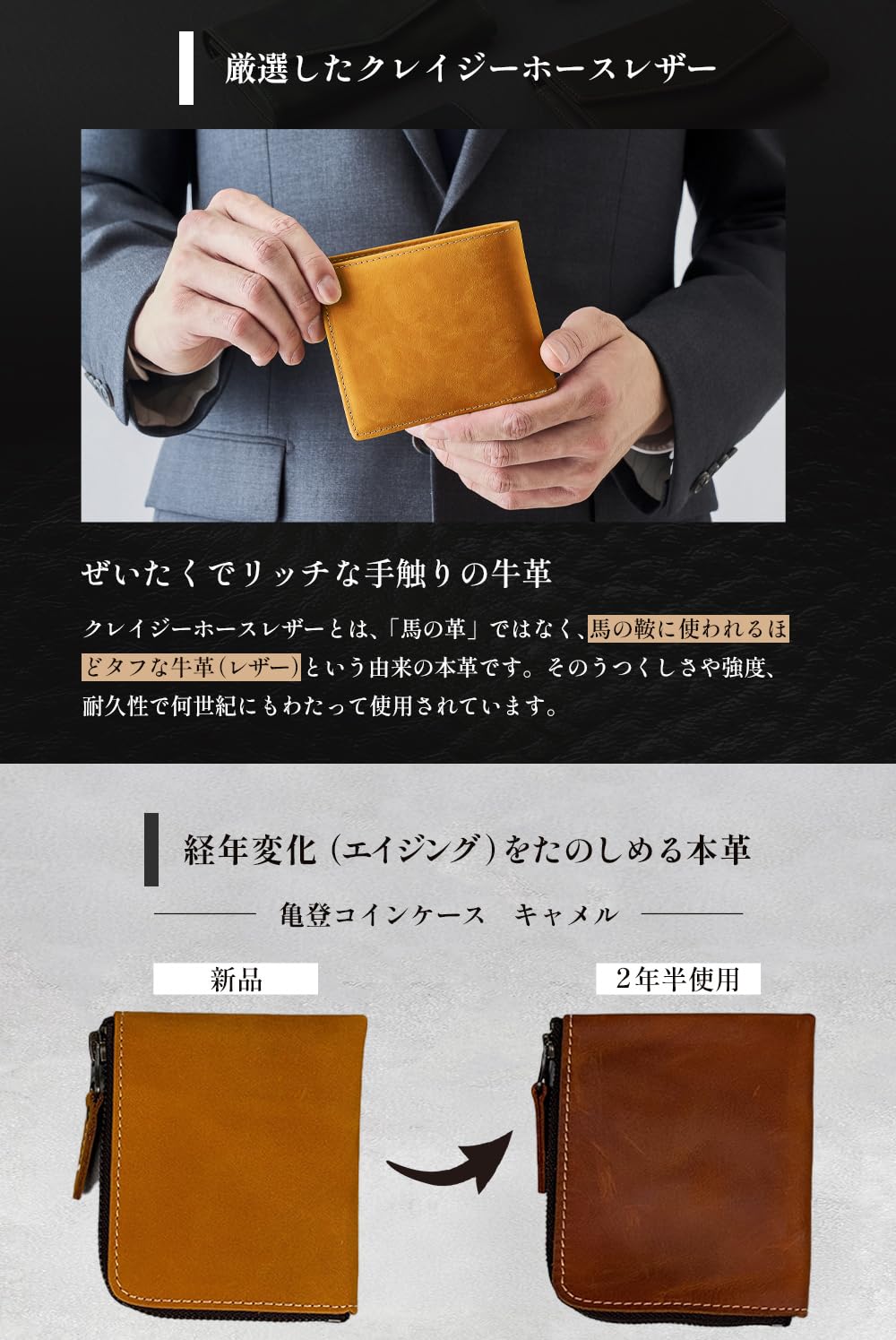 【新品未使用】本革　牛革　ビジネスバッグ　キャメル　亀登鞄製作所　ショルダー付き 楽天市場】亀登の通販
