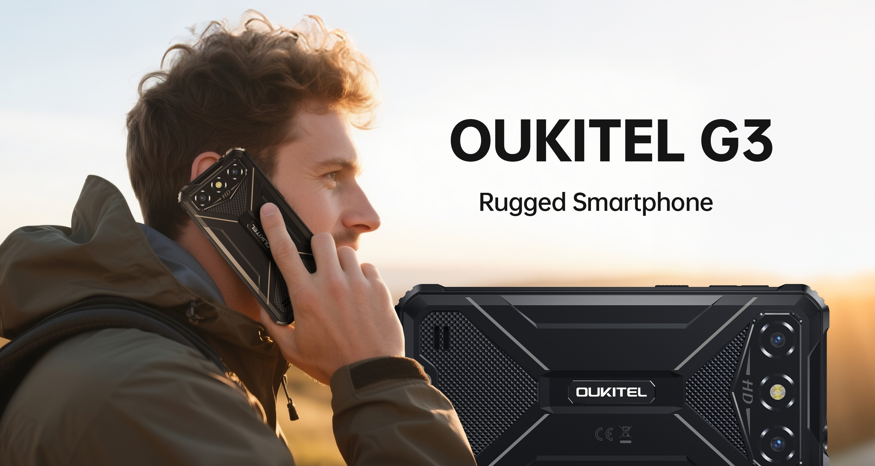 【新品】OUKITEL G3 タフネススマホ アンドロイド SIMフリー Amazon | OUKITEL G3 防水 タフネススマホ 16GB+64GB/1TB SIM
