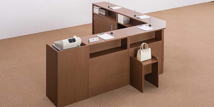 現品処分　レジカウンター　受付カウンター レジカウンター受付カウンター90x50x105CM店舗什器レジ台レジ