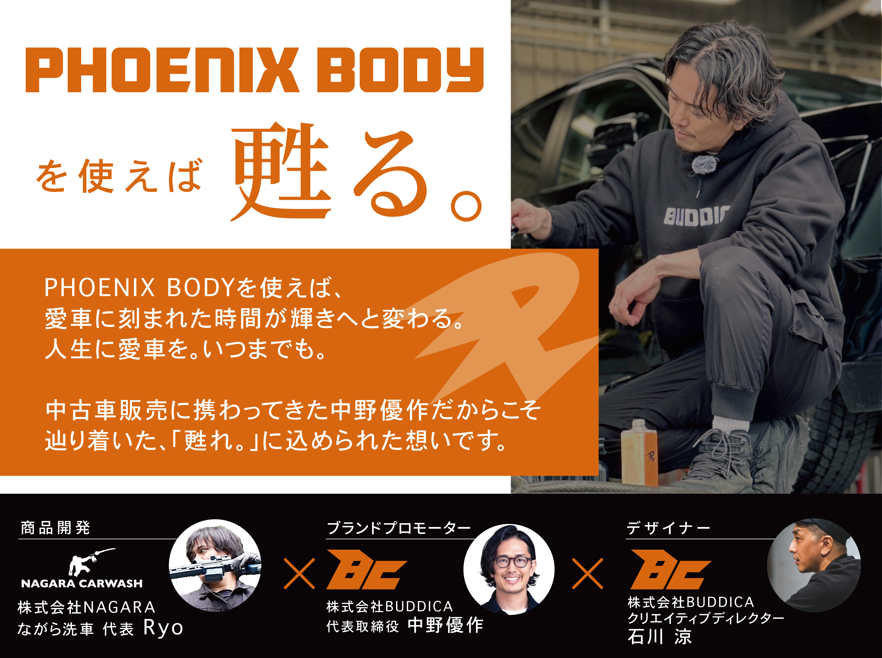 BuddicaPhoenixCoating&Bace2点クロス付きながら洗車