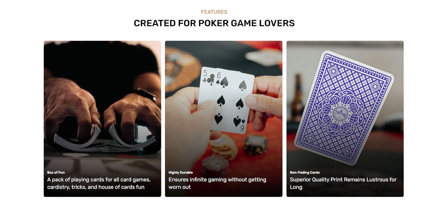 Amazon.com: Triton Poker Tables: Triton Poker Cards