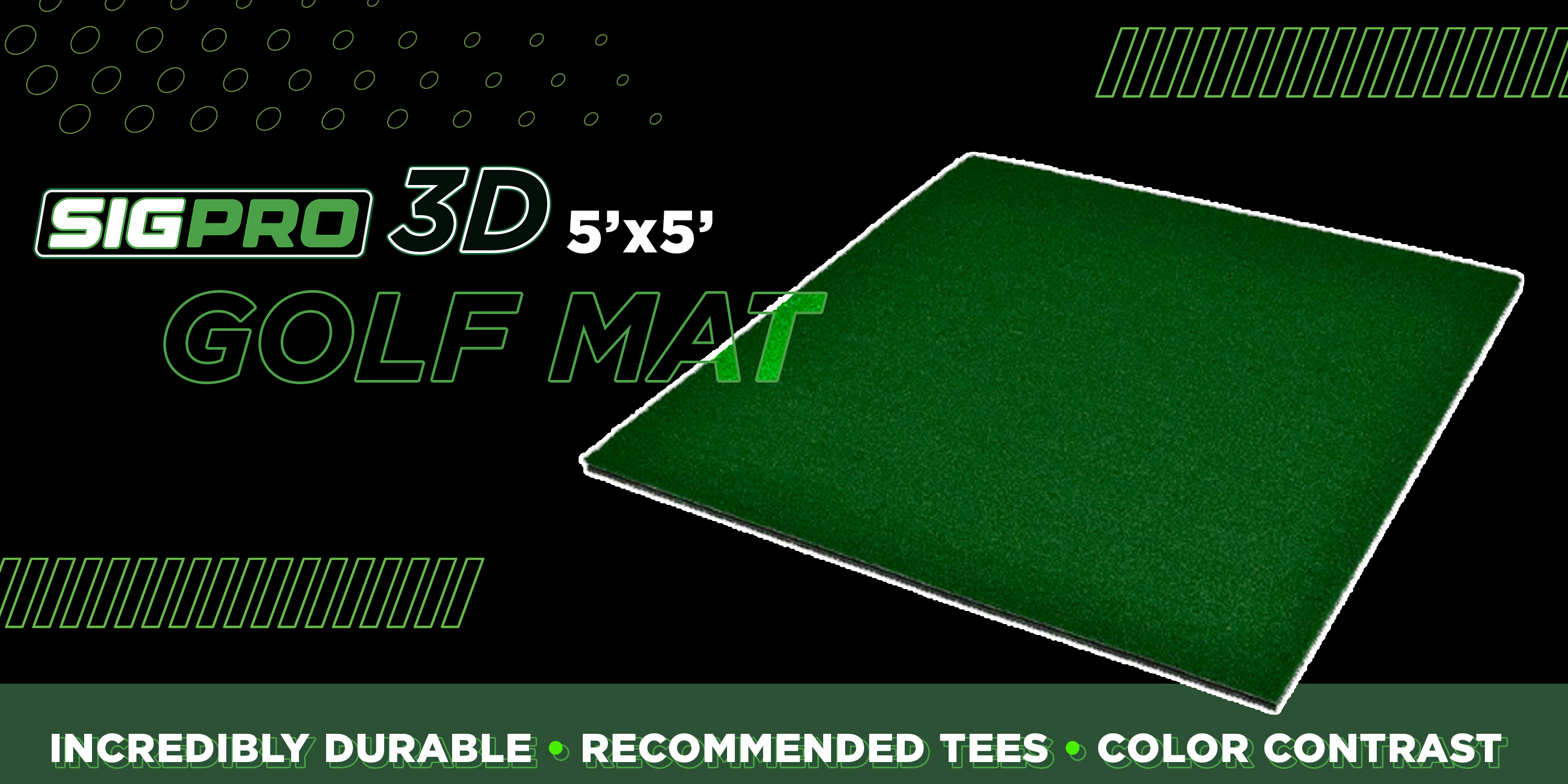 The Indoor Golf Sigpro 3D Golf Mat