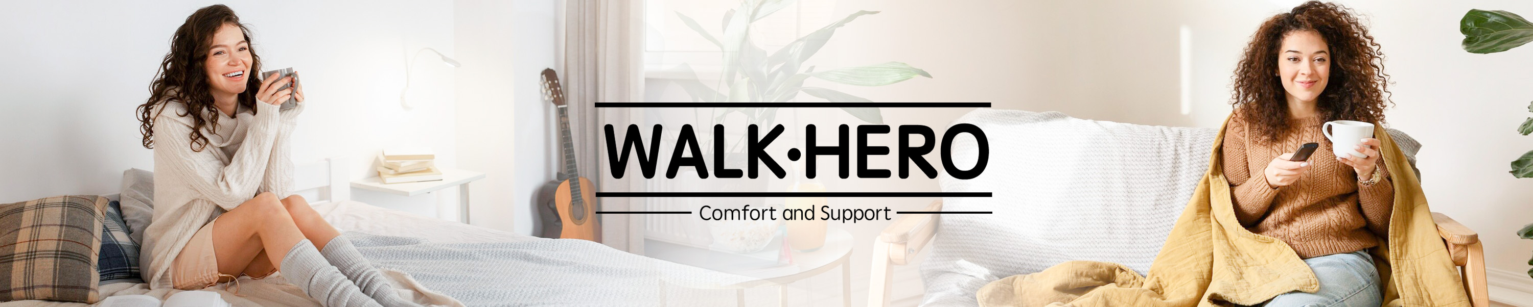 WALK·HERO COMFORT AND SUPPORT Arch Support Slippers