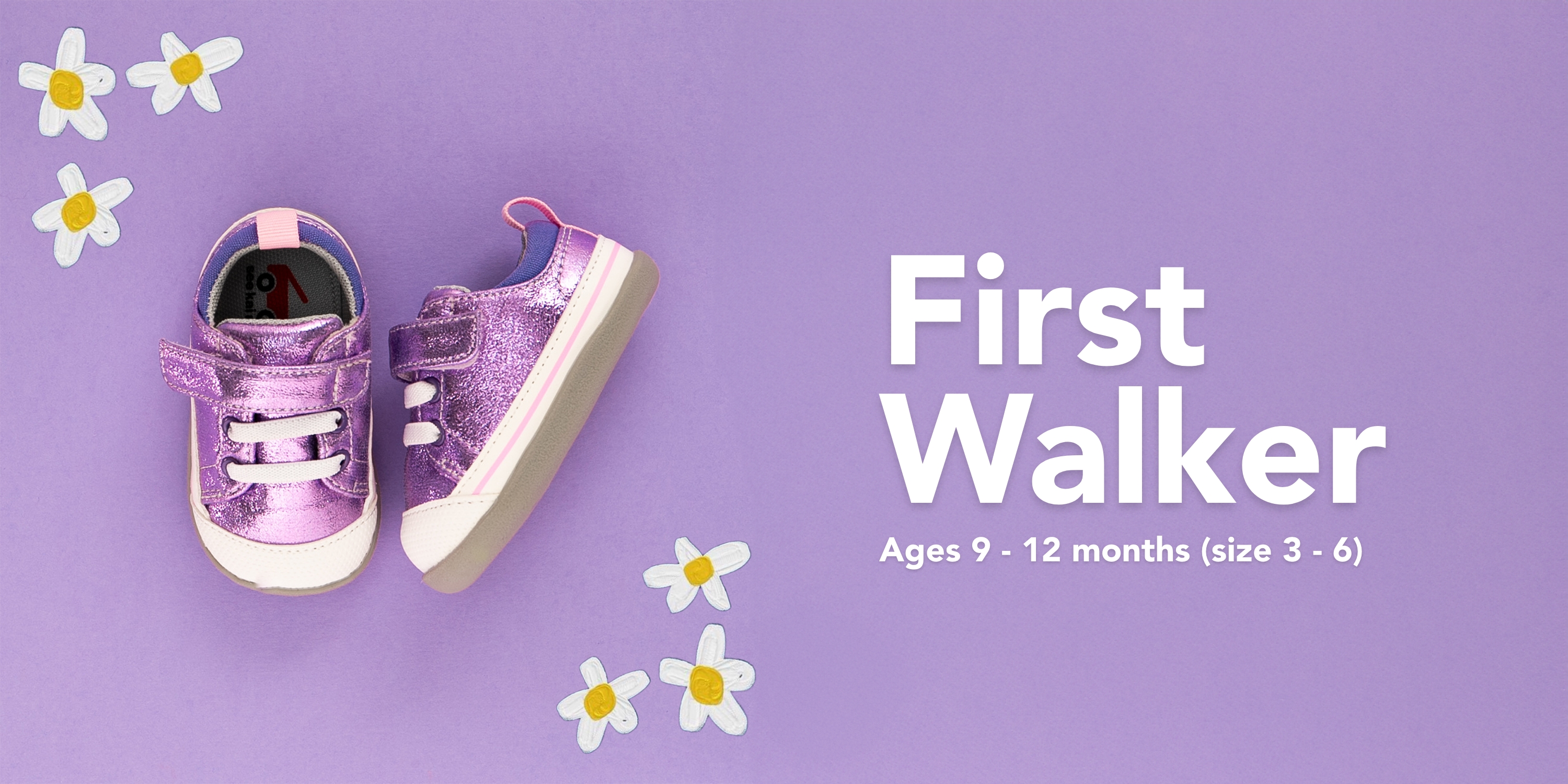 セール   Princess Walk first class Connor Mini (First Walker) Lavender | See Kai Run