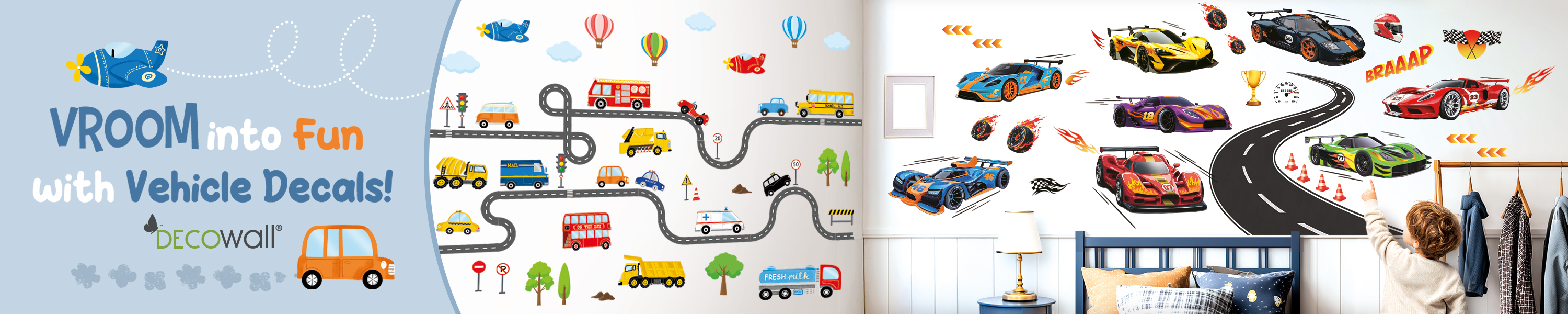 Amazon.com: DECOWALL: Road & Transports