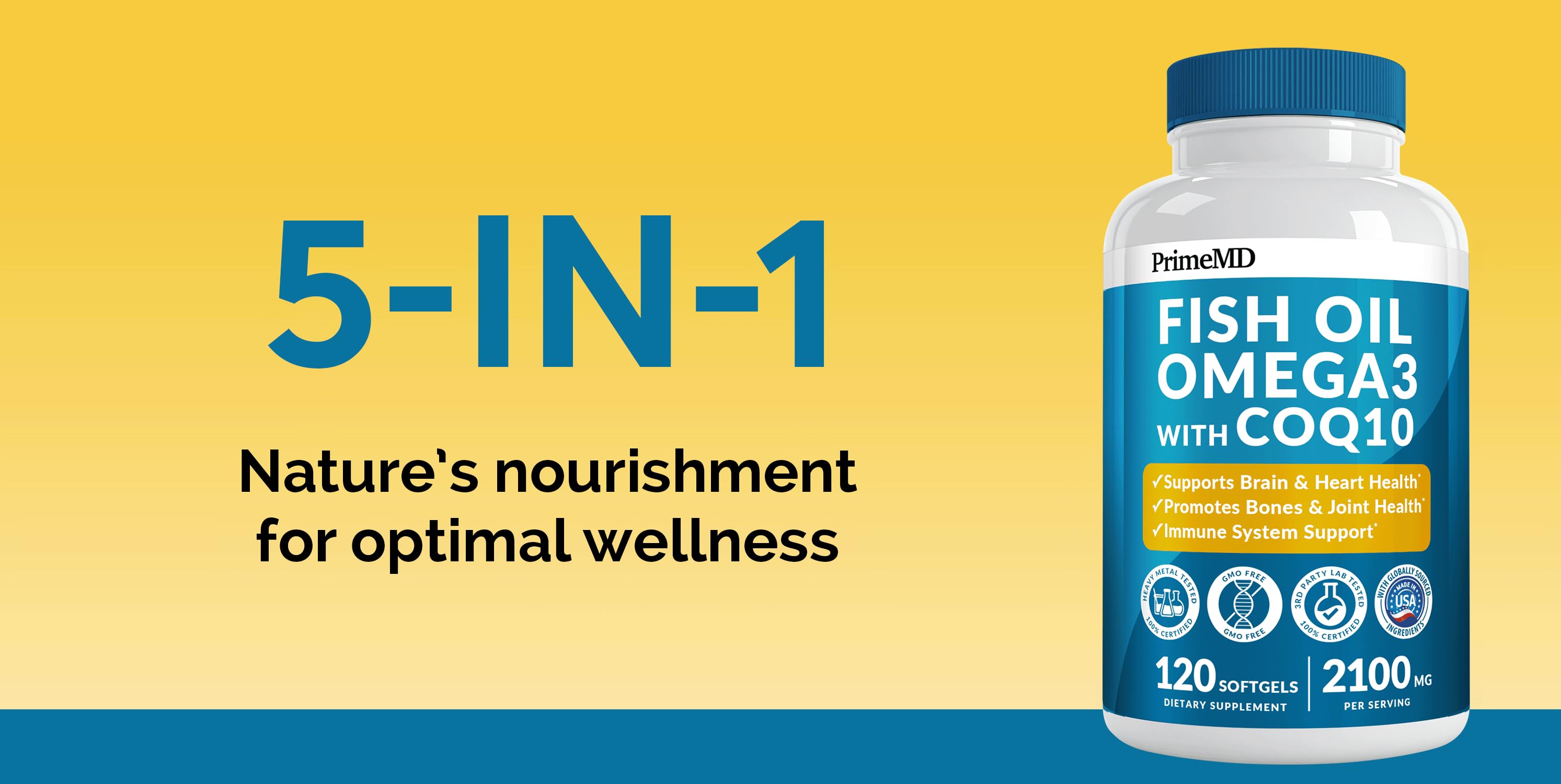 Amazon.com: PrimeMD: Omega 3 Fish oil - Can Fish Oil And Coq10 Be Taken Together