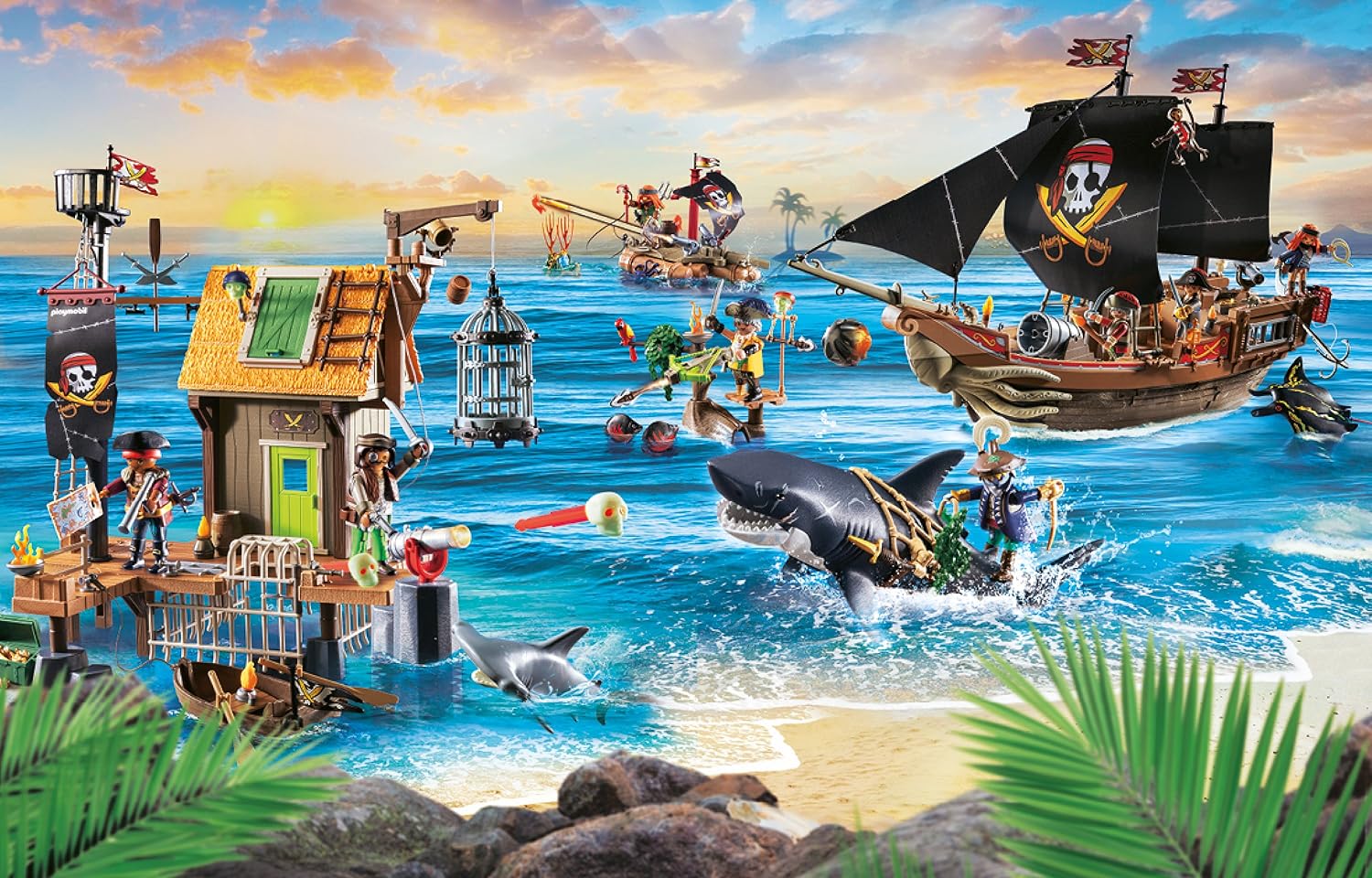 Playmobil Pirates 5347 海賊 パイレーツ Playmobil 5347 Pirate Treasure Chest, Figures - Amazon Canada