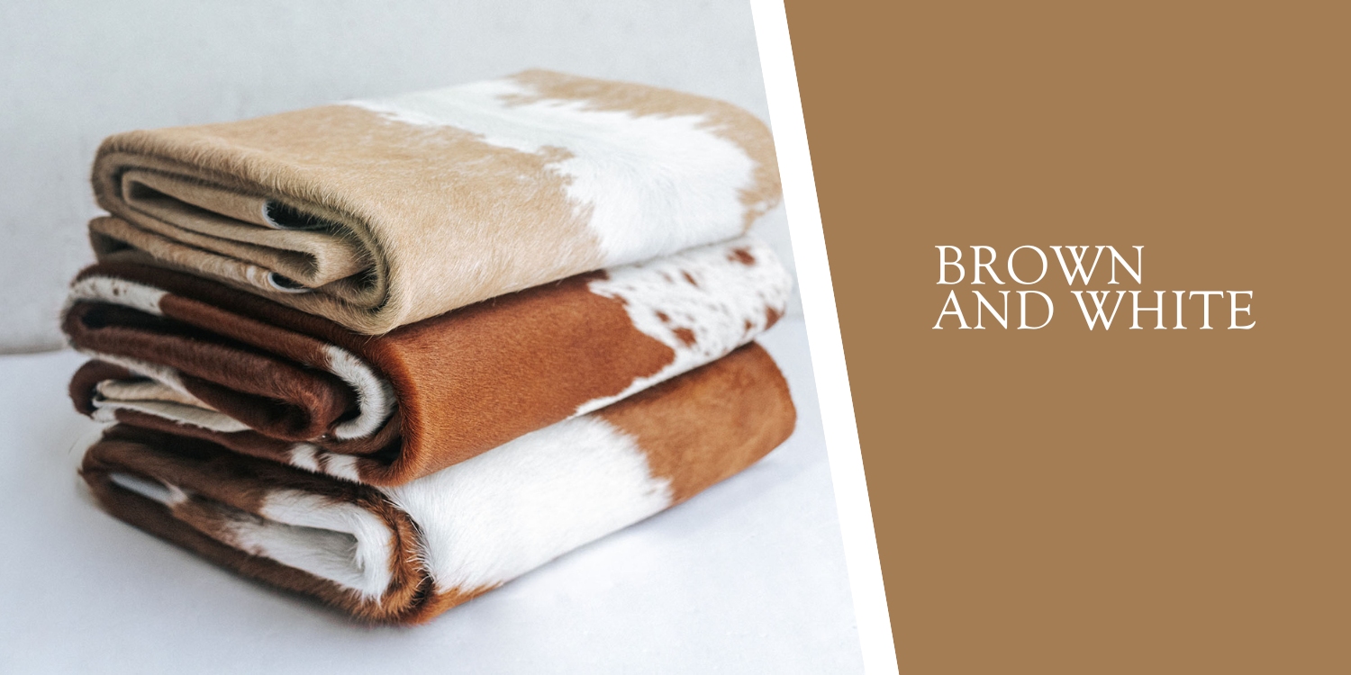 LuxuryCowhides Brown & White Cowhides