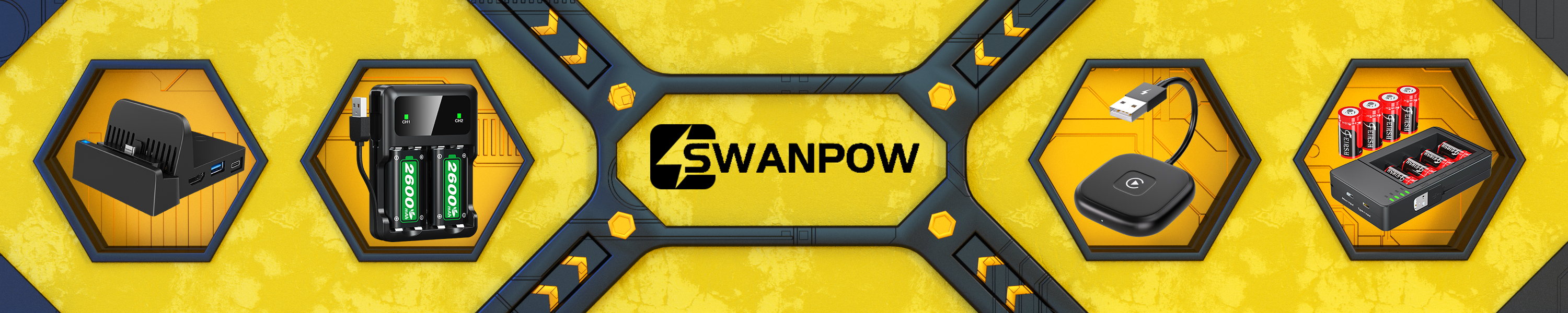 SWANPOW Xbox Controller Battery