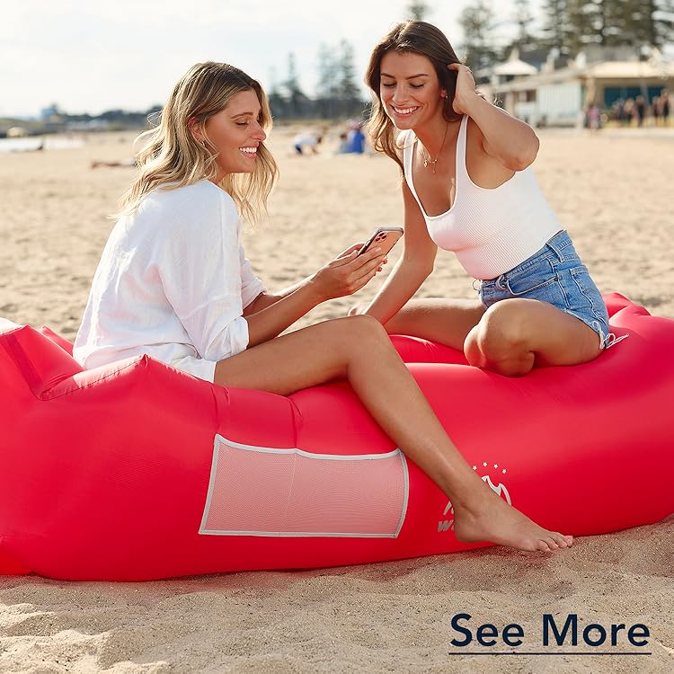 WEKAPO エアラウンジチェア 　エアベッド Amazon.com: WEKAPO Inflatable Lounger Couch: Portable Air