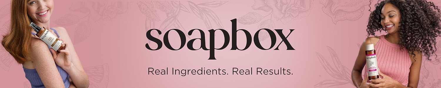 Soapbox body wash product display