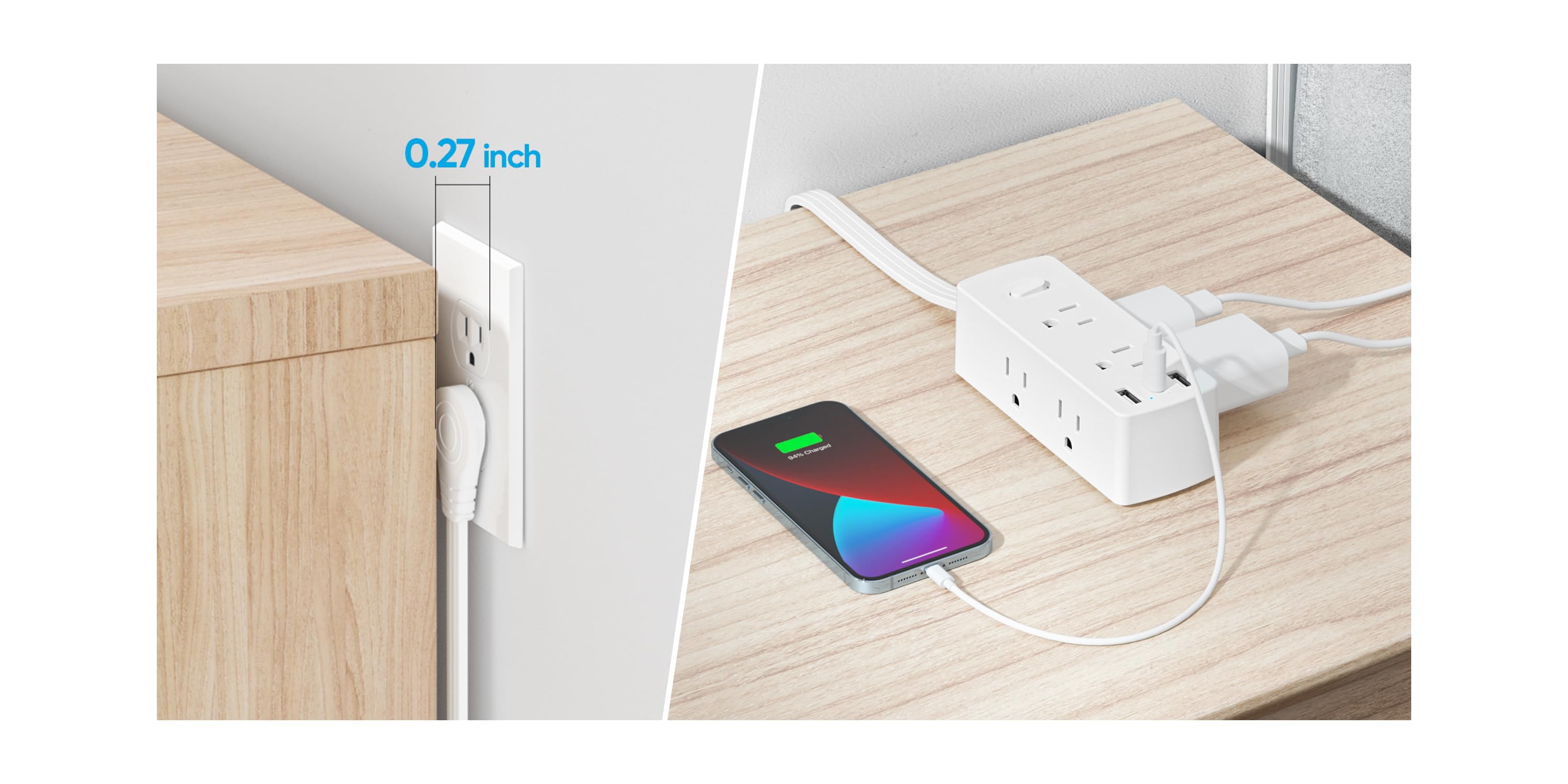 BETTER POWER, BETTER LIFE Long Cord Power Strip