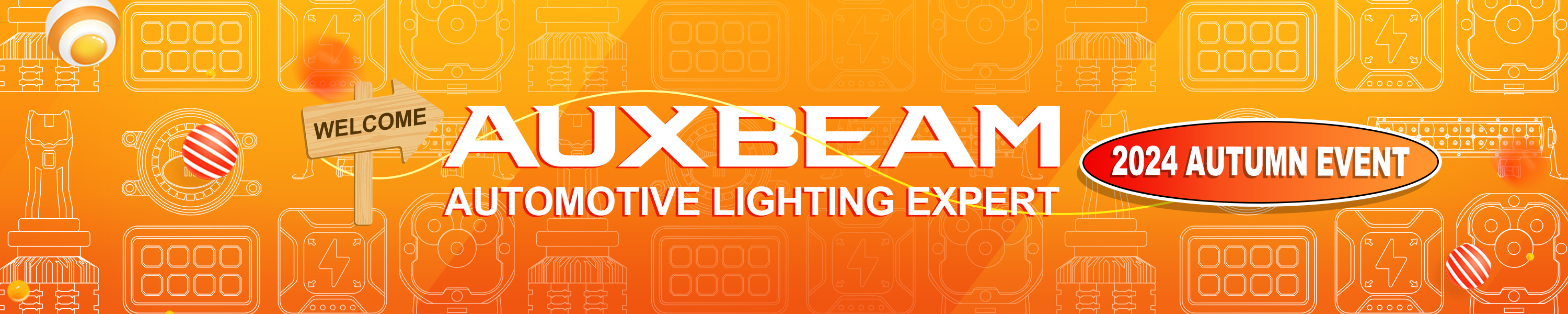 Auxbeam 6 Modes White & Amber Light