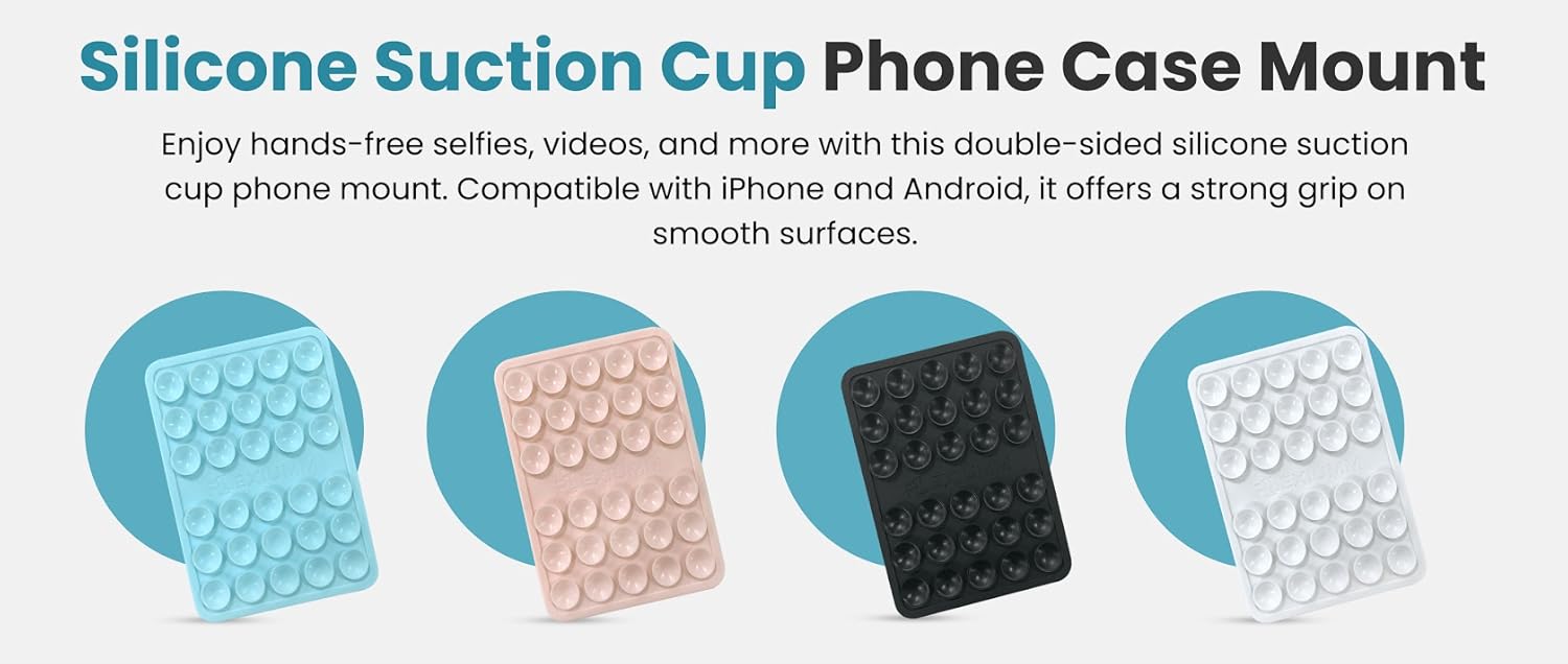 Silicone Suction Cup Phone Case Mount