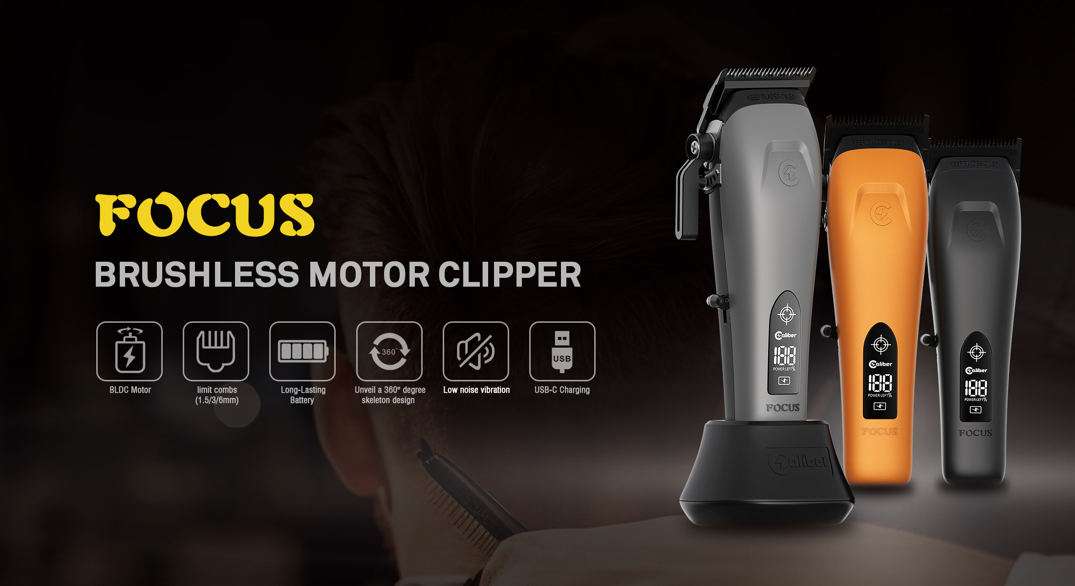 CALIBAR CLIPPER キャリバー バリカン Caliber professional hair clippers, trimmers, shaver, iron