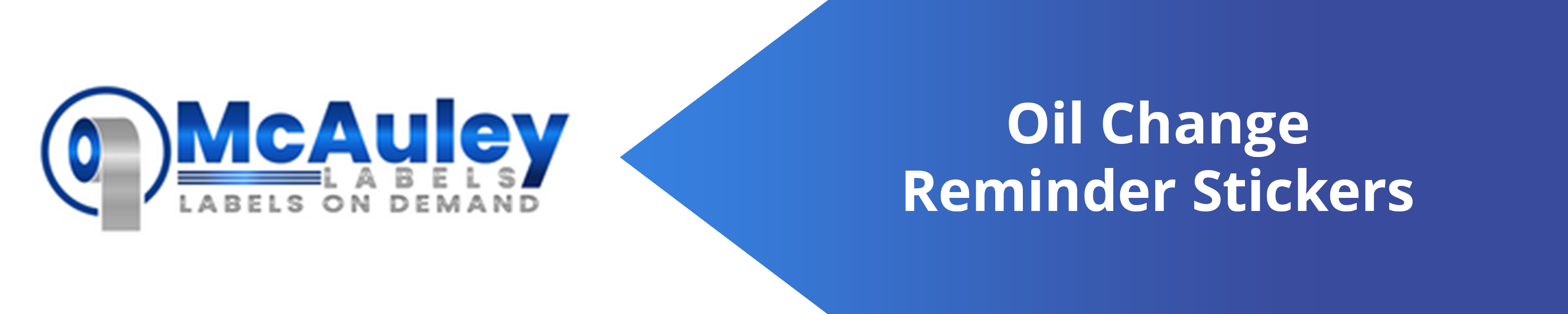 McAuley Labels Oil Change Reminder Stickers