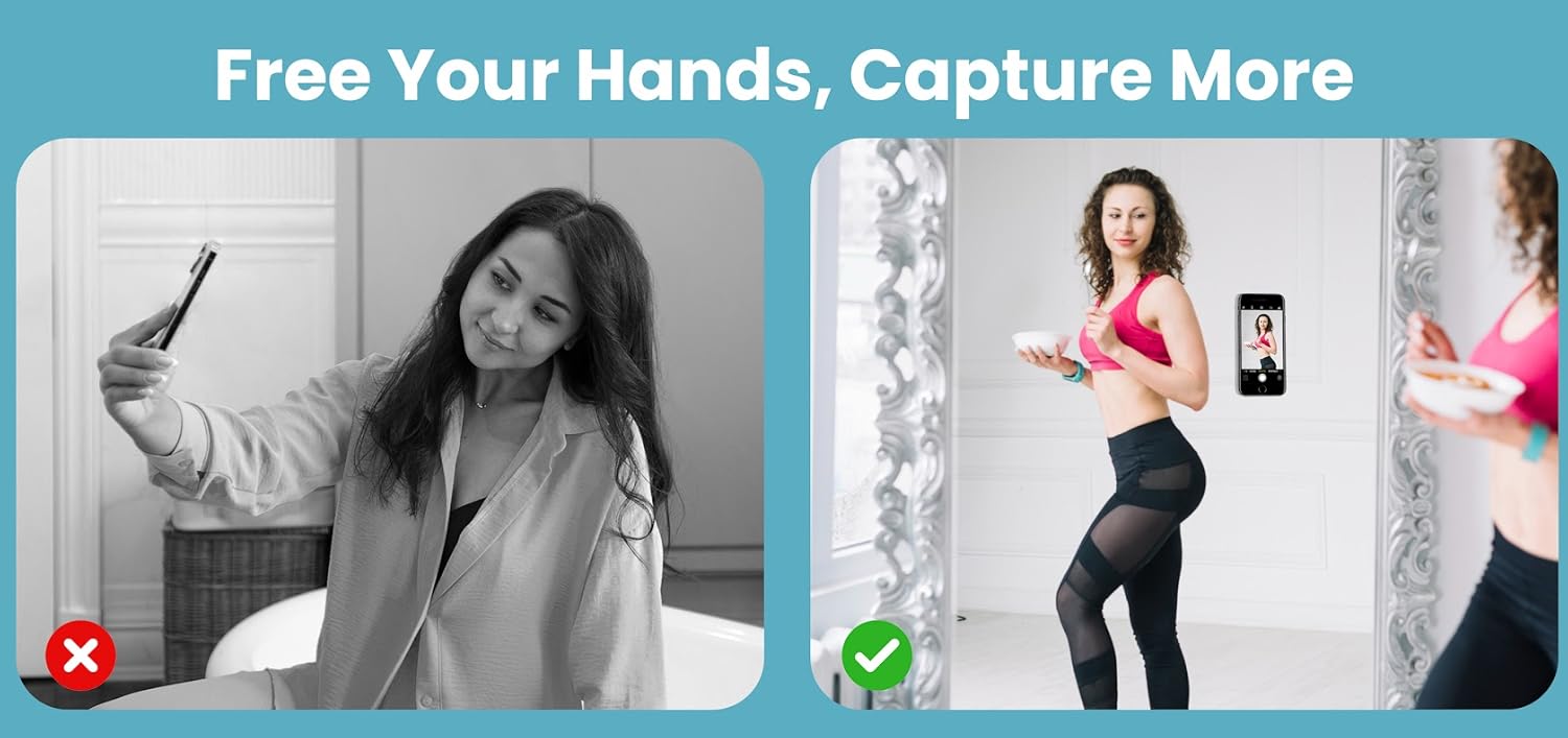 PLEXIUMM Silicone Suction Cup Phone Case Mount in use