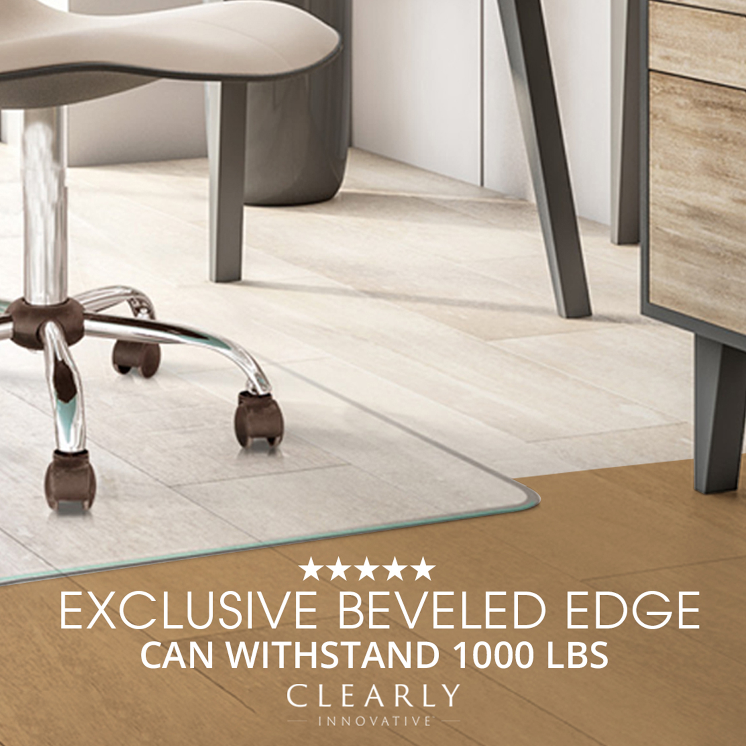 Clearly Innovative Glass Chair Mats