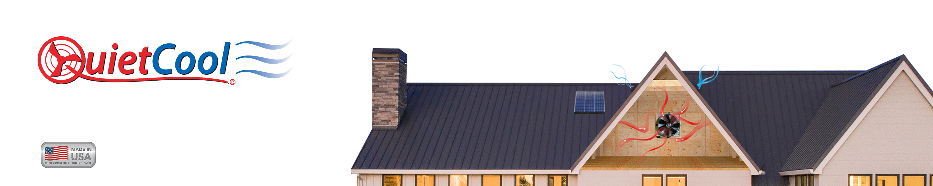 QuietCool Solar Attic Gable Fans