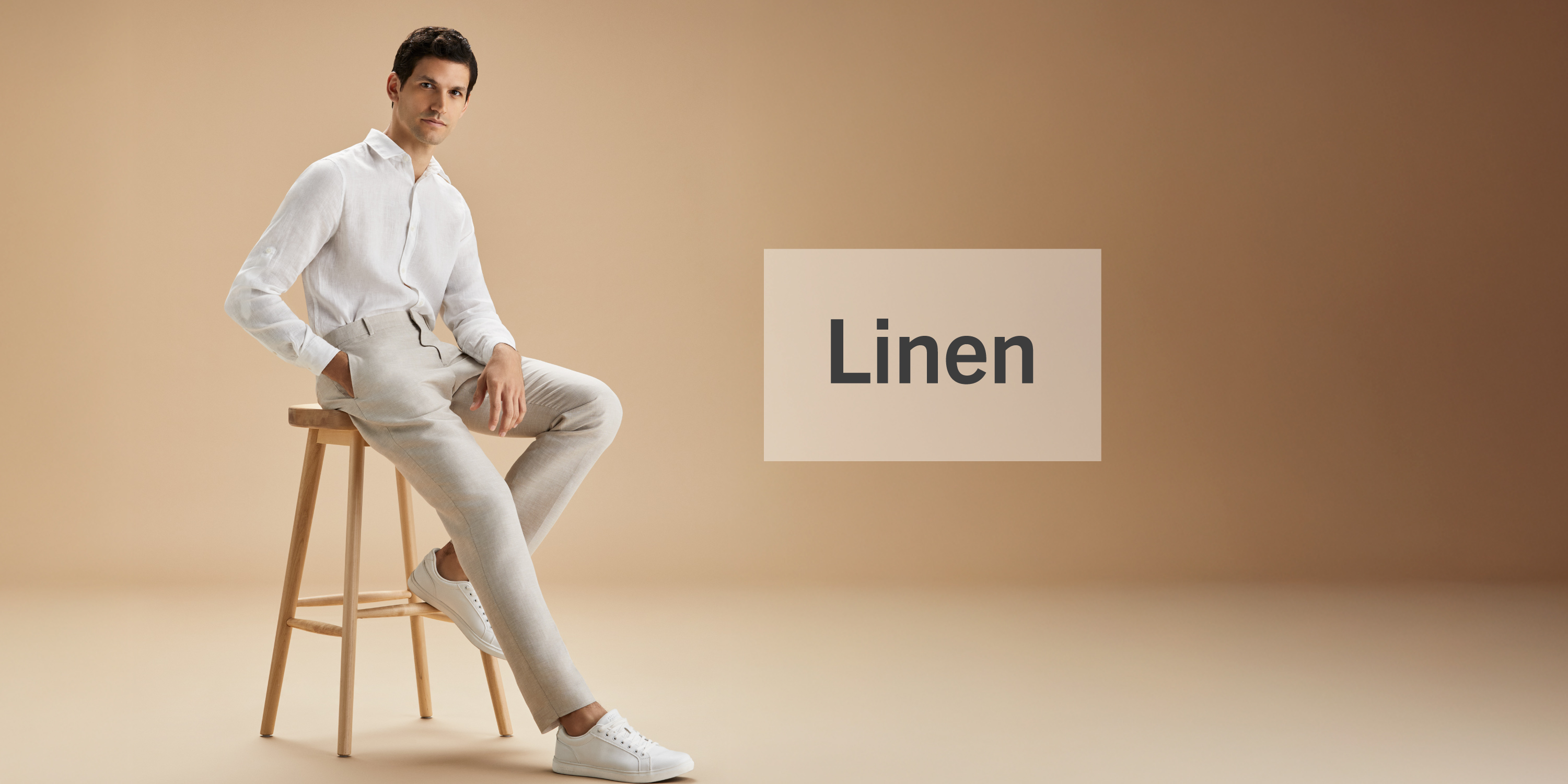 PERRY ELLIS ペリーエリス W34 リネンコットンパンツ PERRY ELLIS Linen×Cotton Slacks ペリーエリスリネンコットン