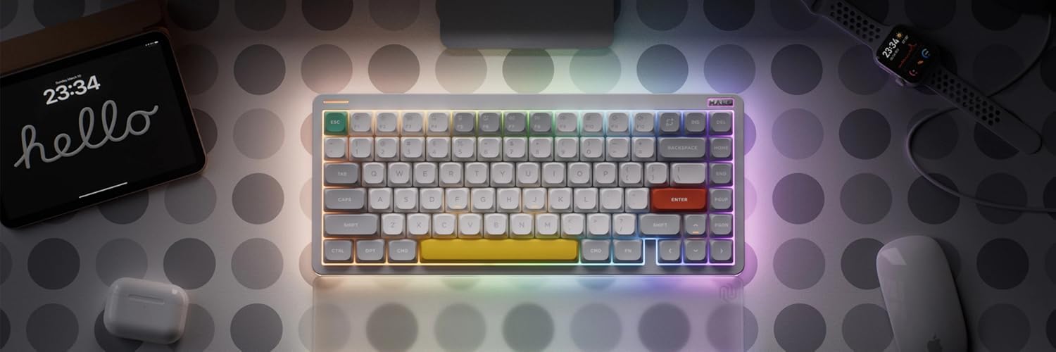 NuPhy Halo75 V2 ホワイト Mint軸 美品 付属完備 Nuphy Halo75 V2: 75 Mechanical Keyboard | Black , Blue, Pink