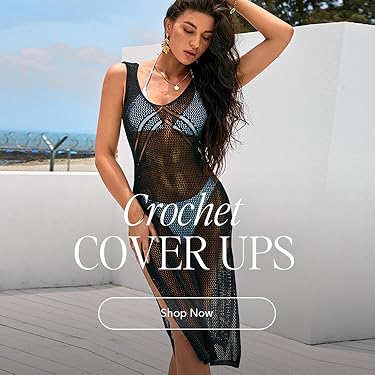 リゾート ナチュラル★Cupshe ホルター クロシェ カバーアップ カバーアップ 水着 CUPSHE(カップシー) 水着・ビーチグッズ