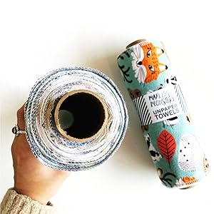 Rolled UNpaper Towels are washable and reusable!