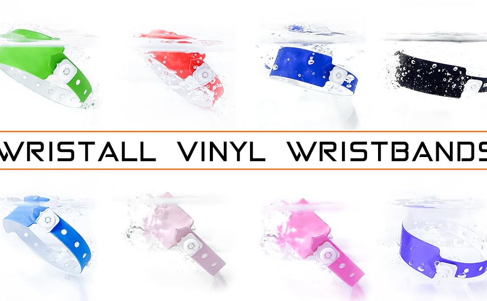 Wristall Navy Blue Plastic Wristbands 500 Pack Colored