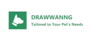 Under the dark night sky, the dog with a glowing collar looking into the distance