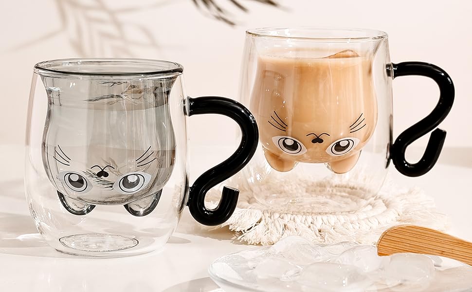 lindas tazas de gatos con asa
