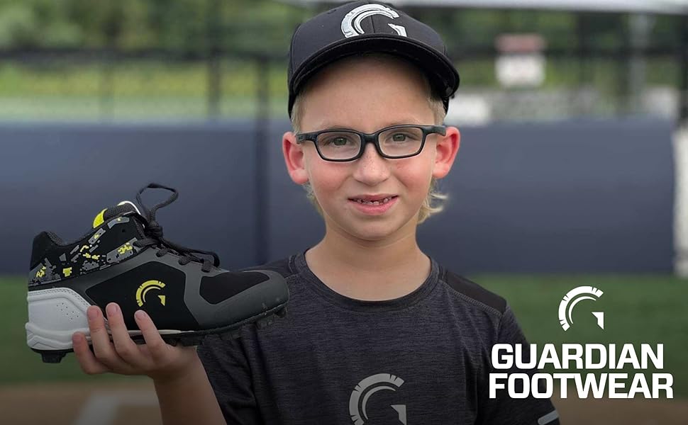 Guardian Baseball Youth High Top Baseball Cleats for Boys