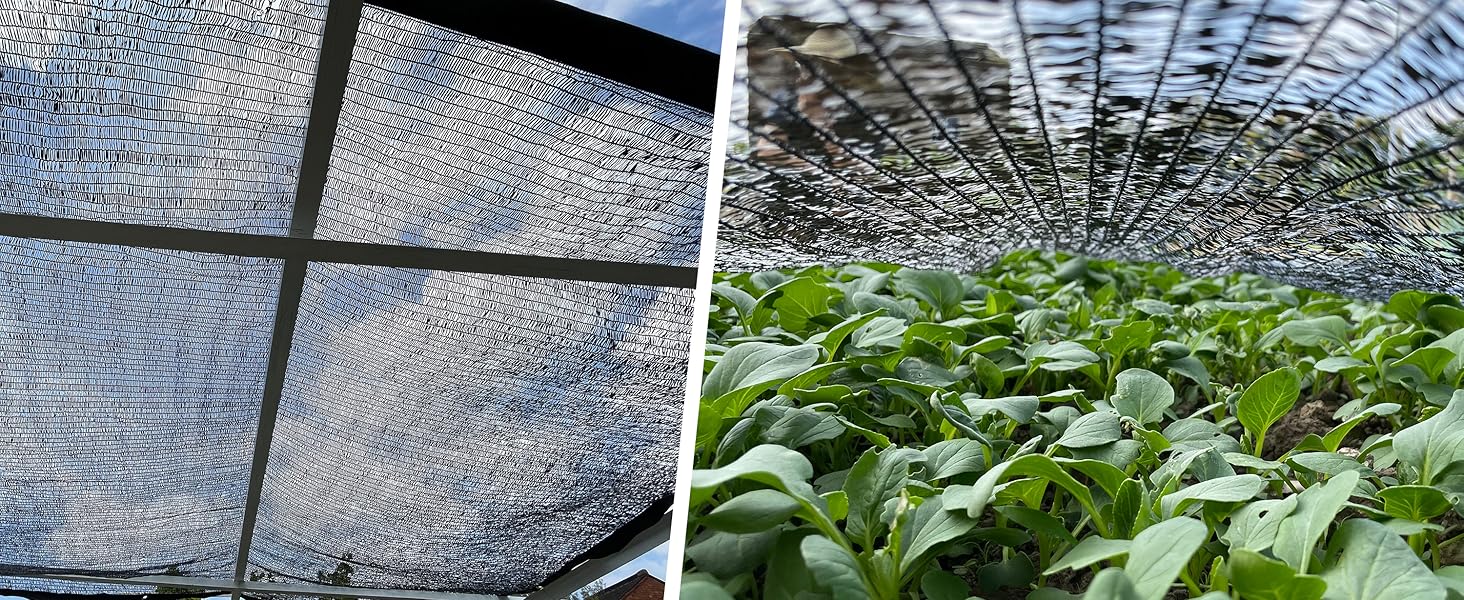 Hortifan 40 Garden Sunblock Shade Cloth, 14 x 20 FT