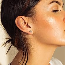 sterling silver evil eye earrings