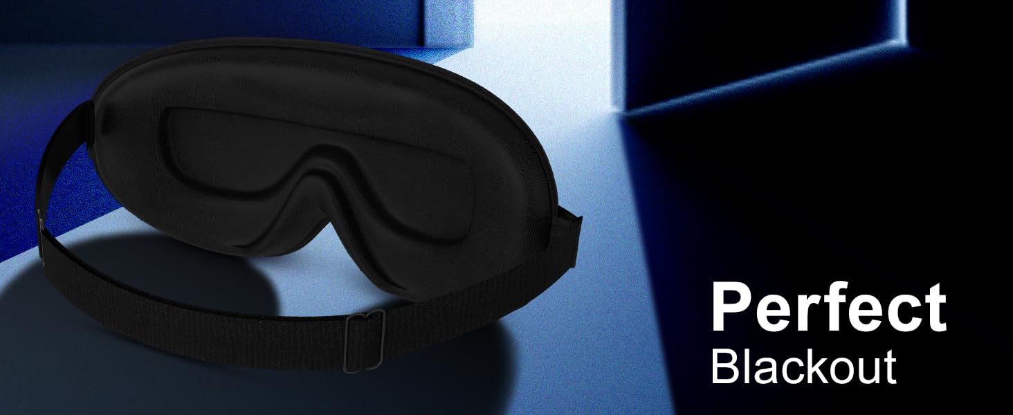 100 Blackout Eye Mask for Sleeping Sleep Mask Zero Eye Pressure