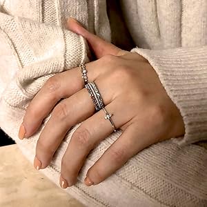アクセサリー Good Enough 90s ring silver 925 19mm Amazon.com: AXELUNA 925 Sterling Silver Ring I am Enough