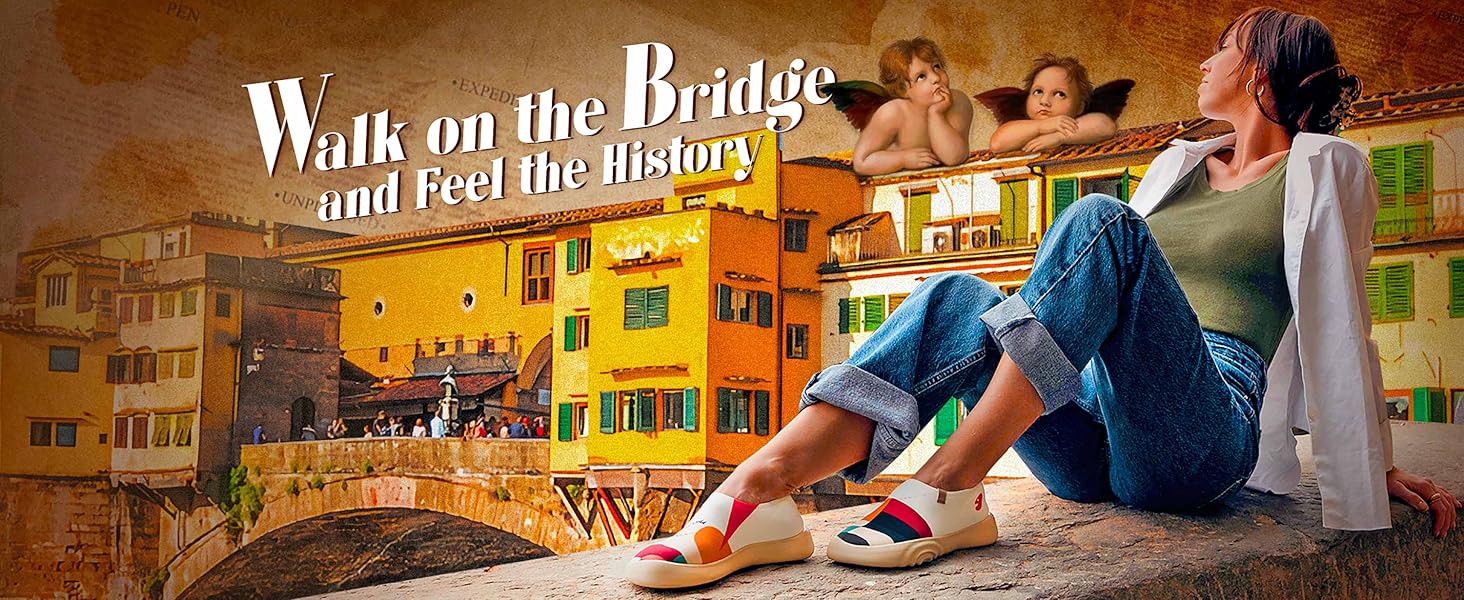 Uin Women's Art Painted Round Toe Loafer Shoes in Early Spring