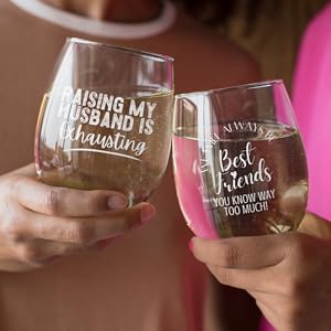 Two wine glasses