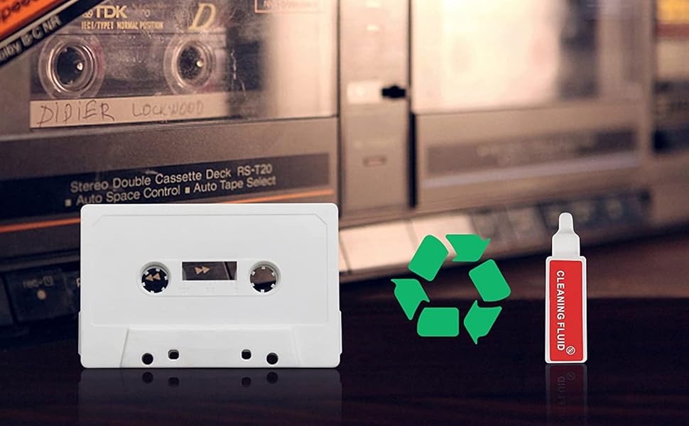 Cassette Tape Head Cleaner Kit for Cleaning Audio Cassette