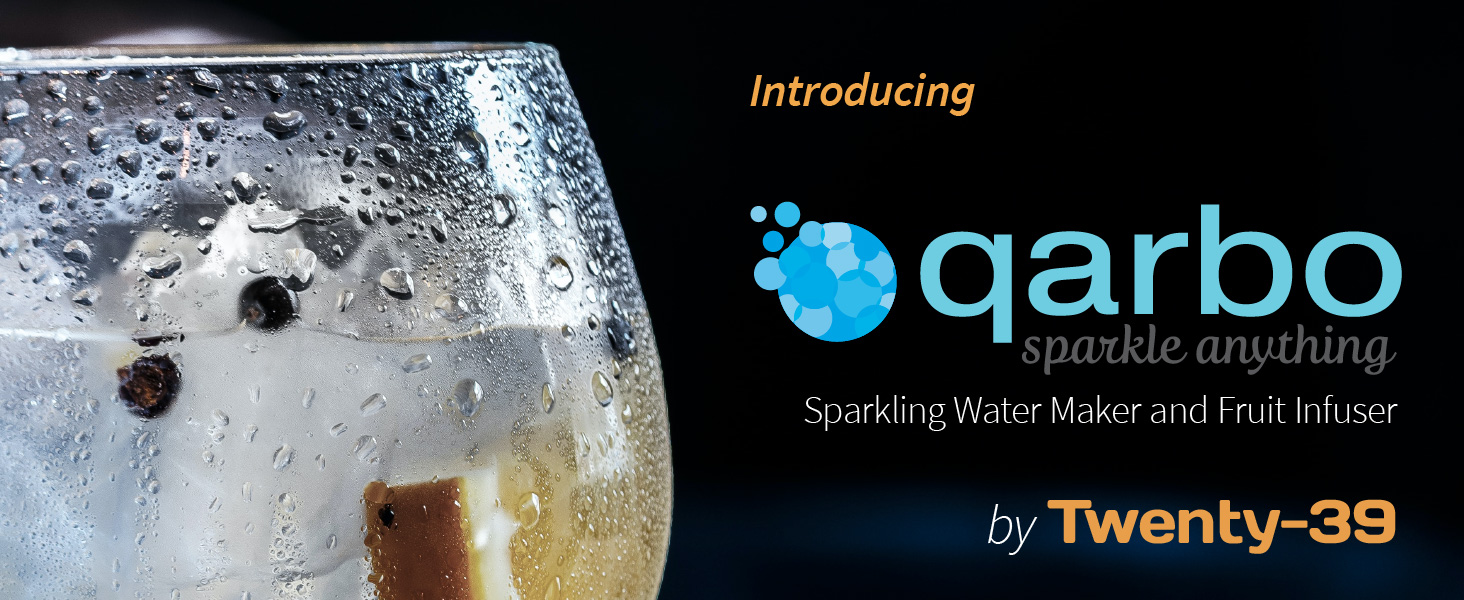 Twenty39 Qarbo Sparkling Water Maker and Fruit Infuser Premium